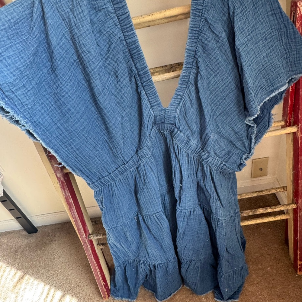 American Eagle Outfitters Blue Mini Dress